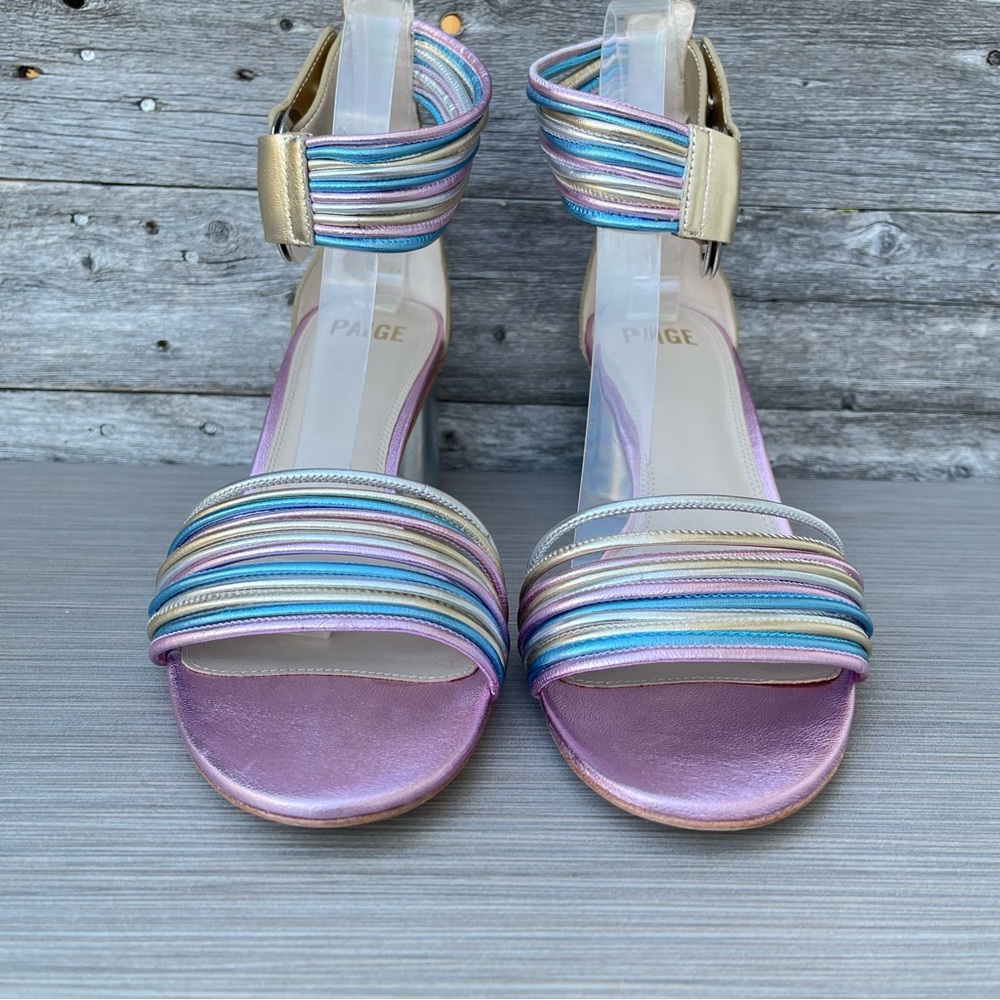 PAIGE Felicity Block Heel Sandals - Picture 4 of 10